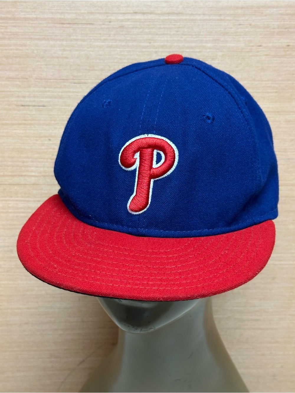 Philadelphia Phillies MLB Blue Red New Era 59Fifty On-Field Hat Cap USA Sz 7-3/8